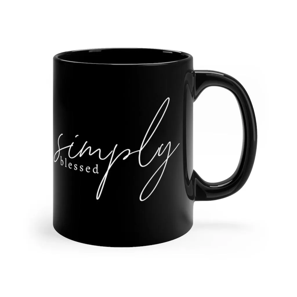 Simply Blessed Mug - Christian Mug - Bible Verse Mugs - Scripture Mugs