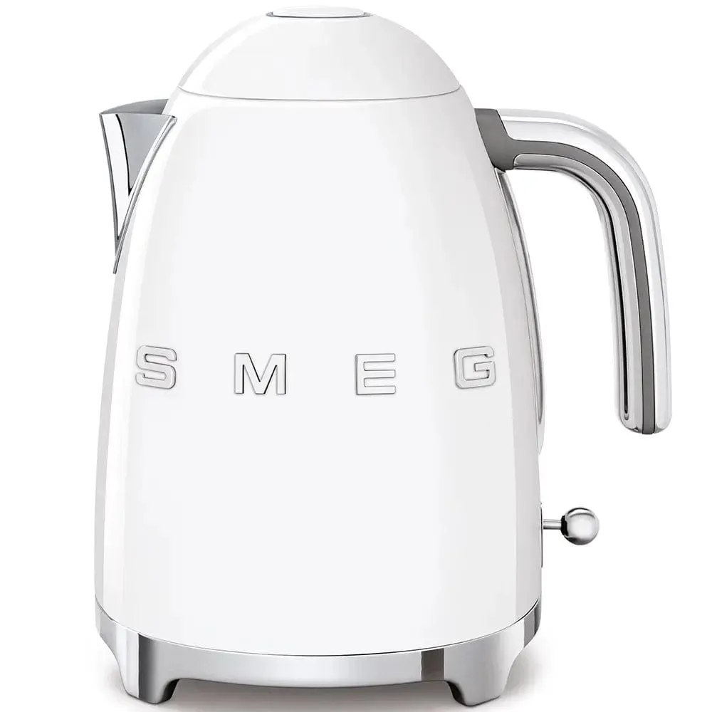 Smeg KLF03WHUK 1.7 Litre 50's Style Kettle, 3000W, 22.6cm Wide - White