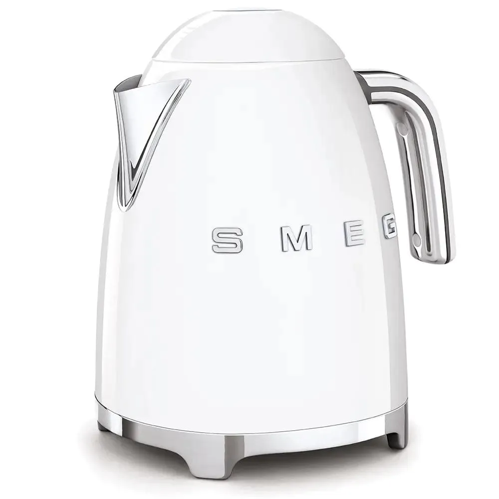 Smeg KLF03WHUK 1.7 Litre 50's Style Kettle, 3000W, 22.6cm Wide - White