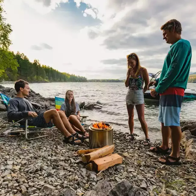 Solo Stove Stainless Steel Ranger Essential Bundle 2.0 - Portable &amp; "Smokeless"