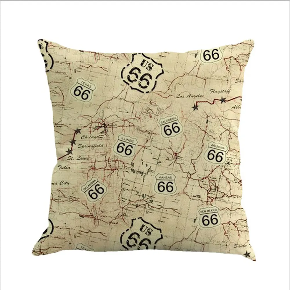 Square Cloth Pillow Covers with Signature Buildings around the World pack of 2