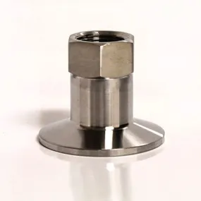 Stainless Tri-Clamp fitting with 1/2" FPT