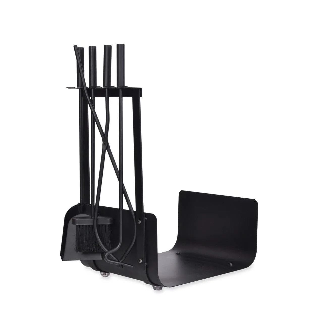 Stanton Log Holder with Set of 4 Tools in Black