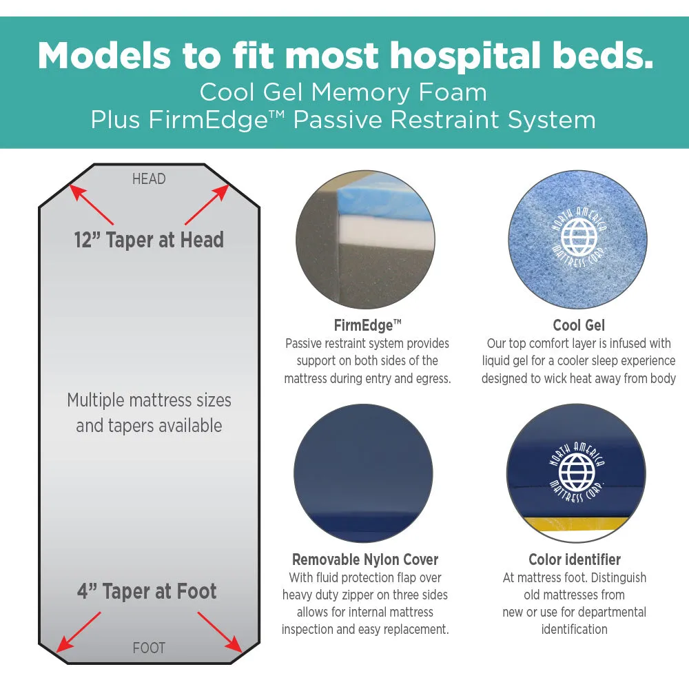 Stryker Stretcher Pad, ER PACU Transport Ultra Comfort Model 1007-UC (30" w)