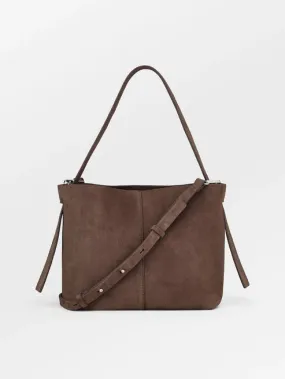 Suede Fraya Small Bag - Brown