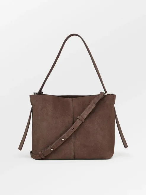 Suede Fraya Small Bag - Brown