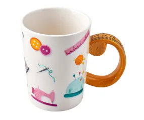 Tape Measure Sewing Mug