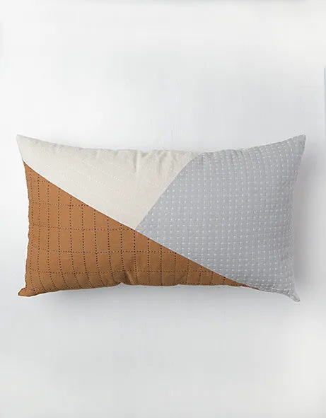 Terracotta Block Lumbar Pillow