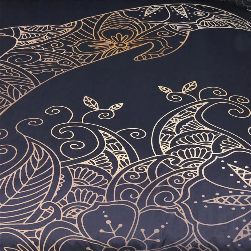 The Golden Dolphin Bedding Set