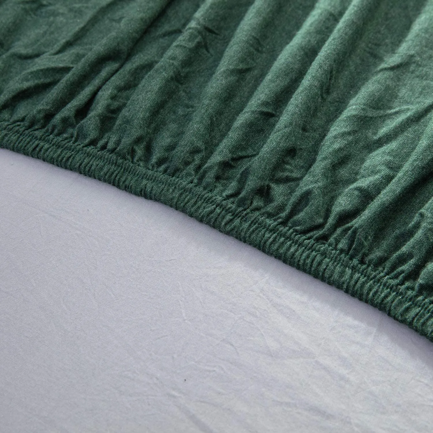 The Loft Green Fitted Sheet Set