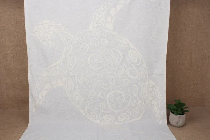 The Original GreyTurkish Turtle Beach Towel