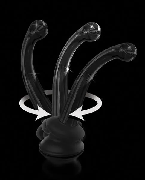 Thin Glass G-Spot Wand with Silicone Suction Cup