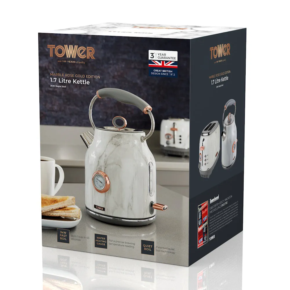 Tower Marble Kettle 3KW1.7L  - Marble