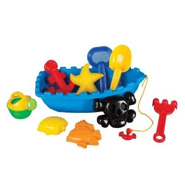 TOYSMITH - Pirate Ship Beach Toys Set