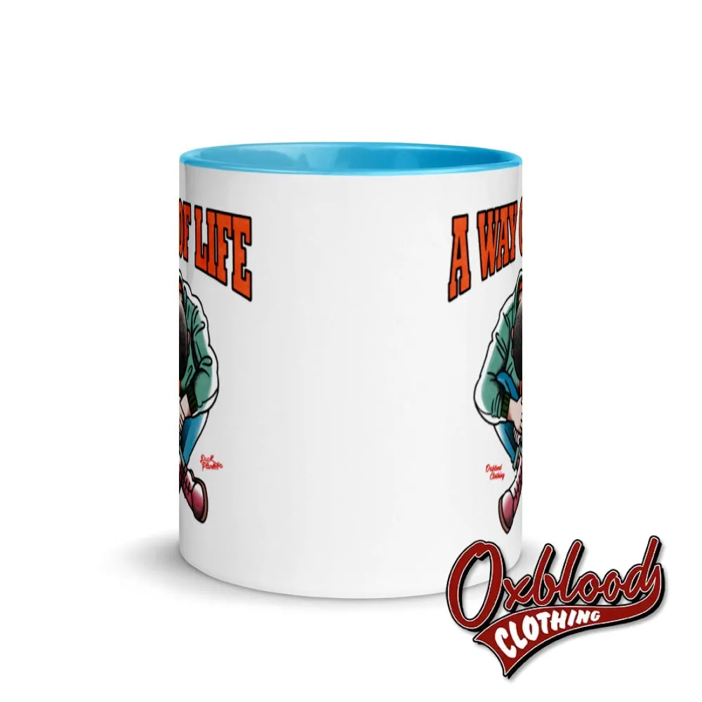 Traditional Skinhead A Way Of Life Mug with Color Inside - Mr Duck Plunkett