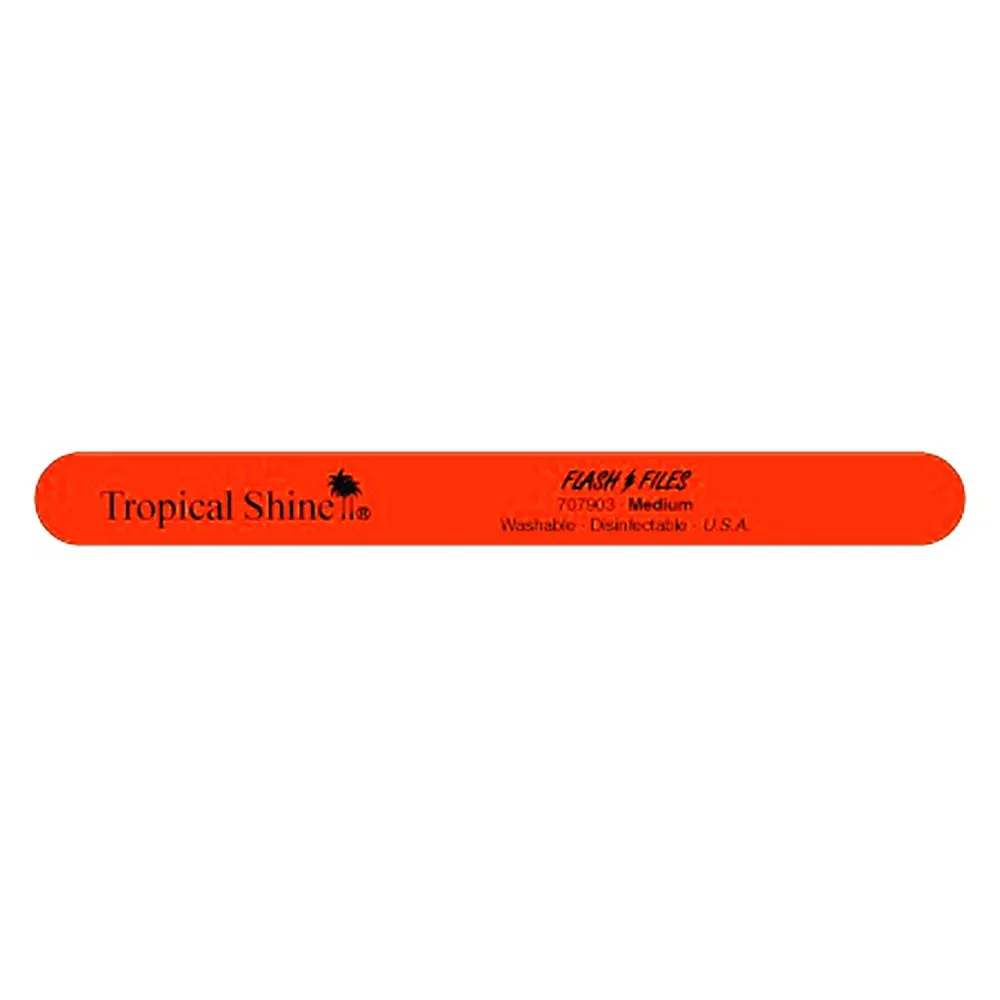 Tropical Shine - Orange Flash File - Medium 180 Washable Disinfectable