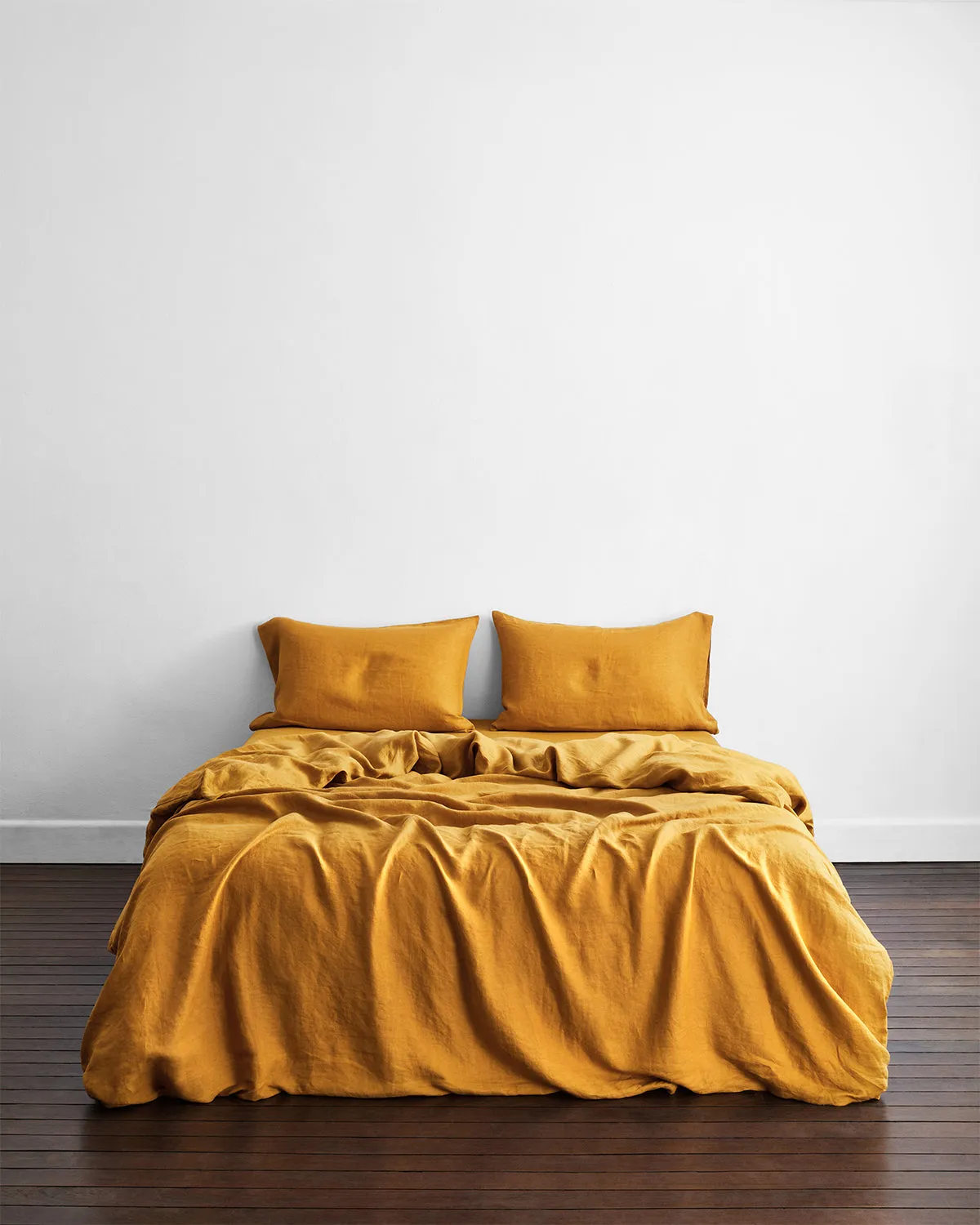 Turmeric 100% French Flax Linen Bedding Set