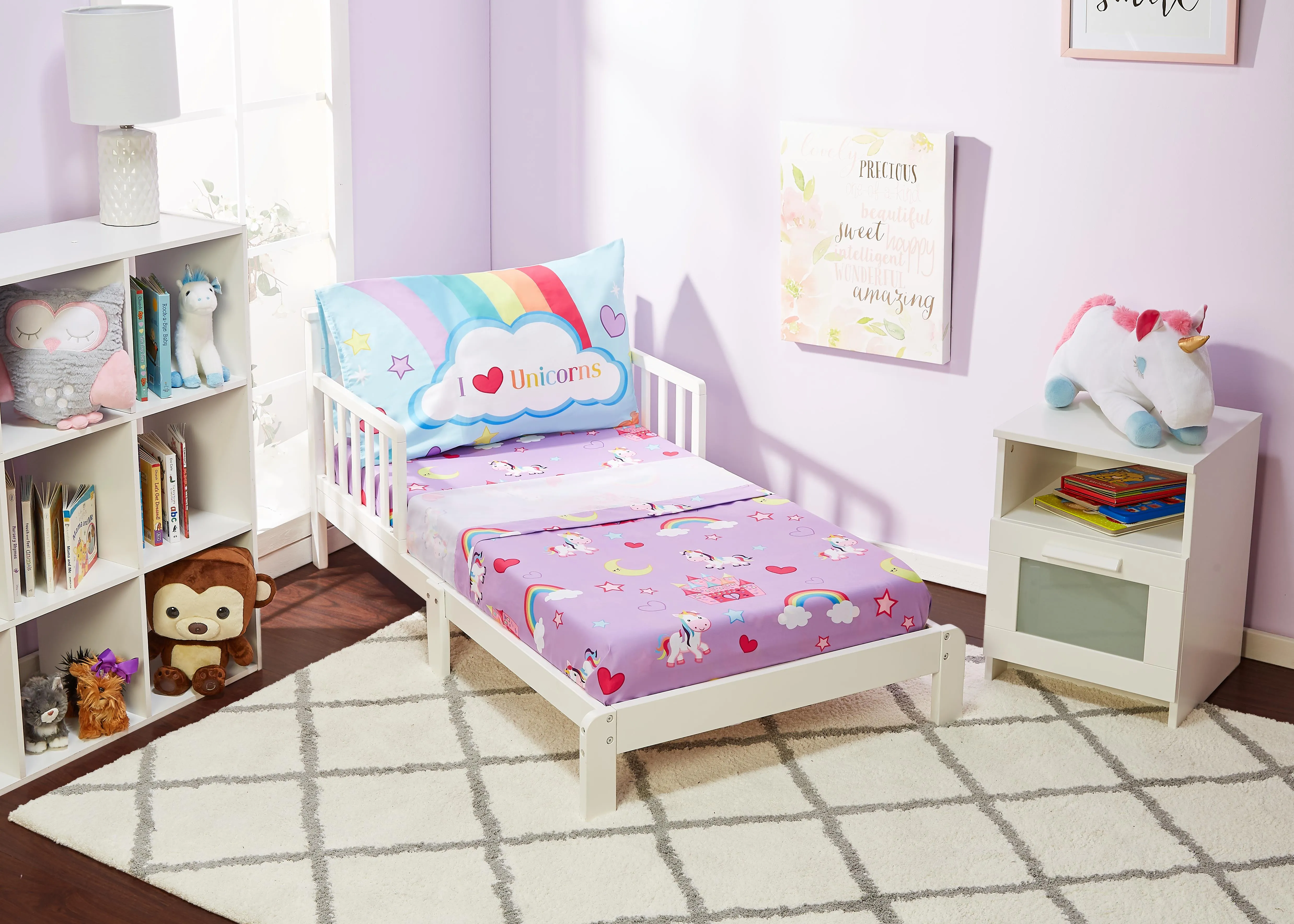 Unicorn Dreams 4-Piece Toddler Bedding Set