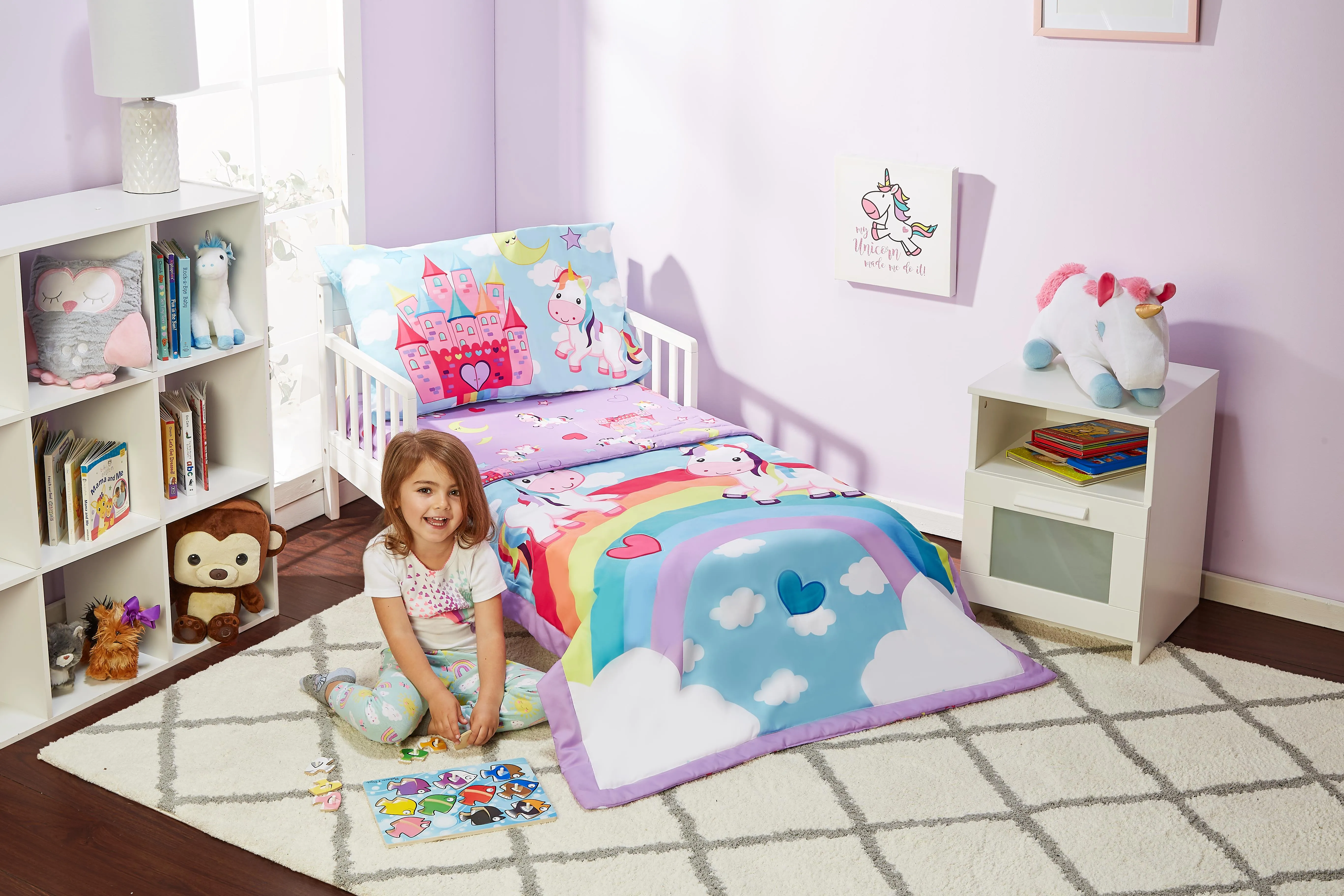 Unicorn Dreams 4-Piece Toddler Bedding Set