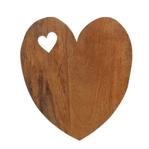 Valentine Mango Wood Serving Plank Set of 2