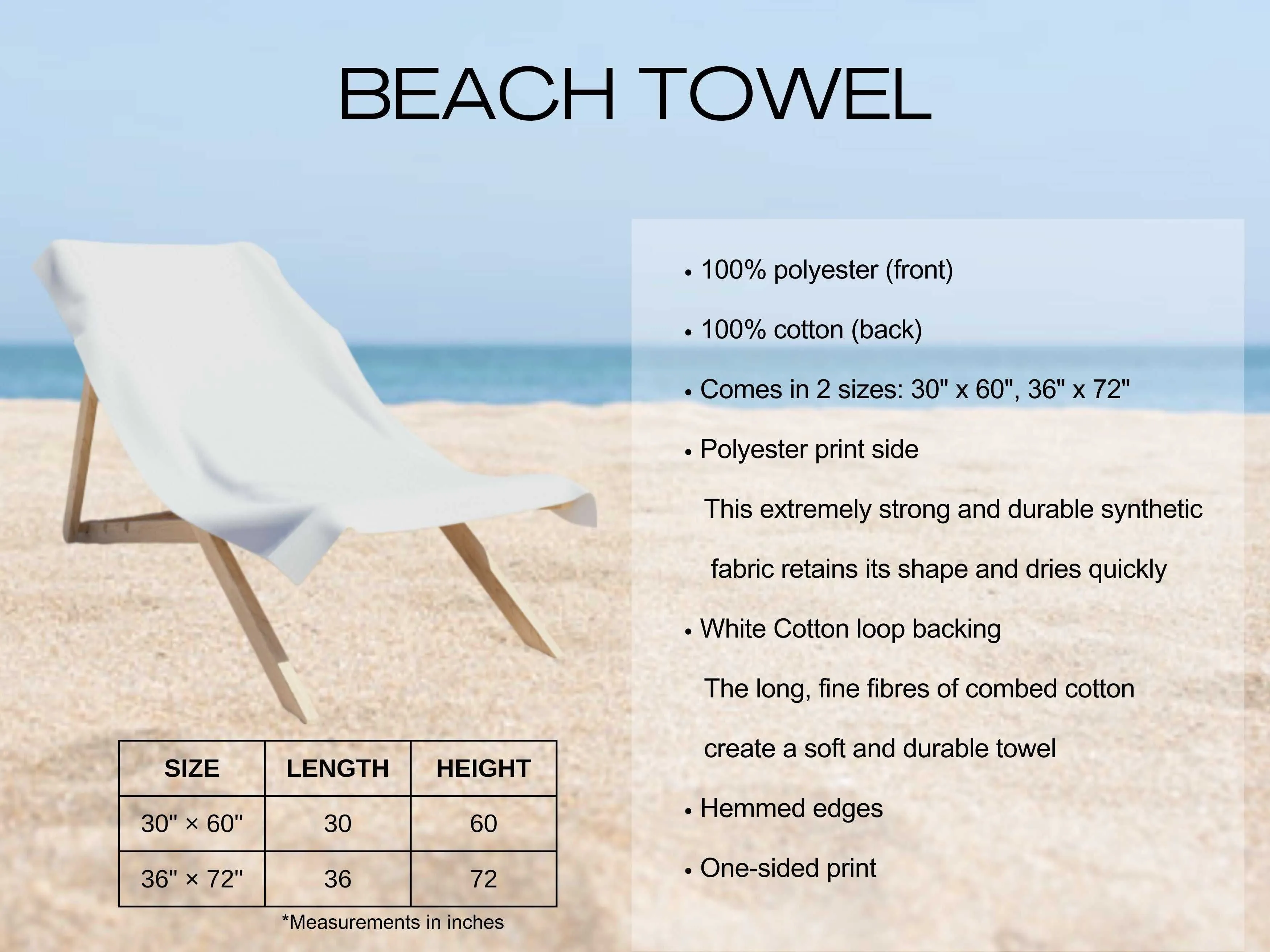 Vibrant Beach Towel | Choose Your Size