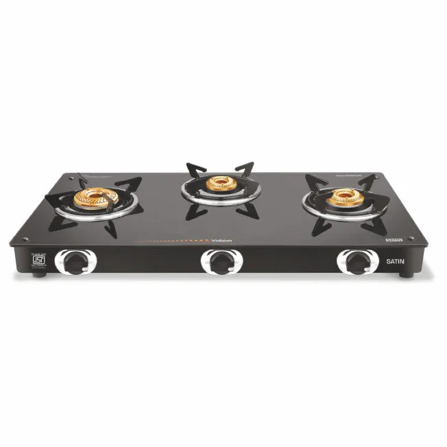 VIDIEM SATIN 3 BURNER GAS STOVE