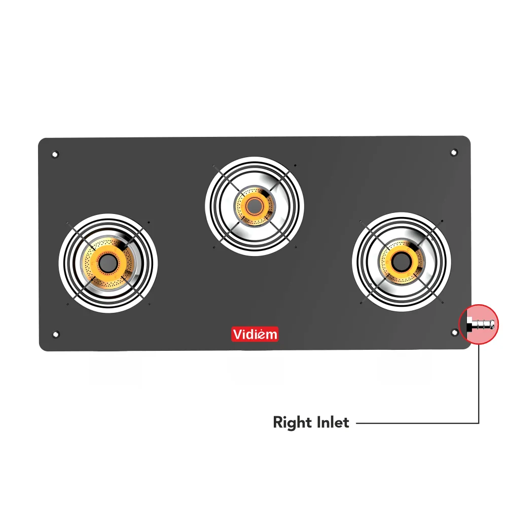 VIDIEM SATIN 3 BURNER GAS STOVE