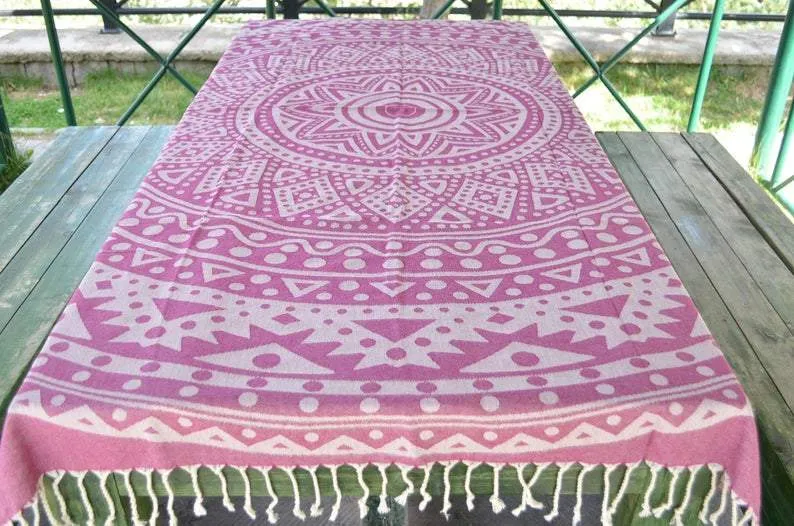 Violet Mandala 100% Cotton Towel