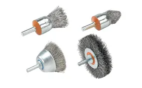 Walter 13C230 3" x 1/4" Spherical Mounted Crimped Wire Wheel Brush