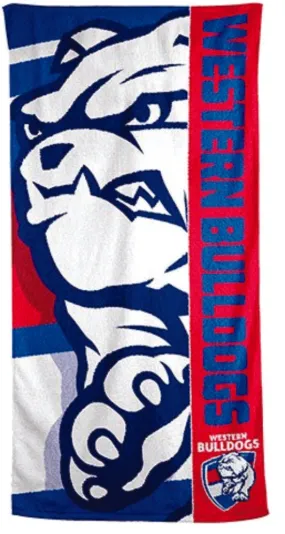 Western Bulldogs AFL Beach Towel