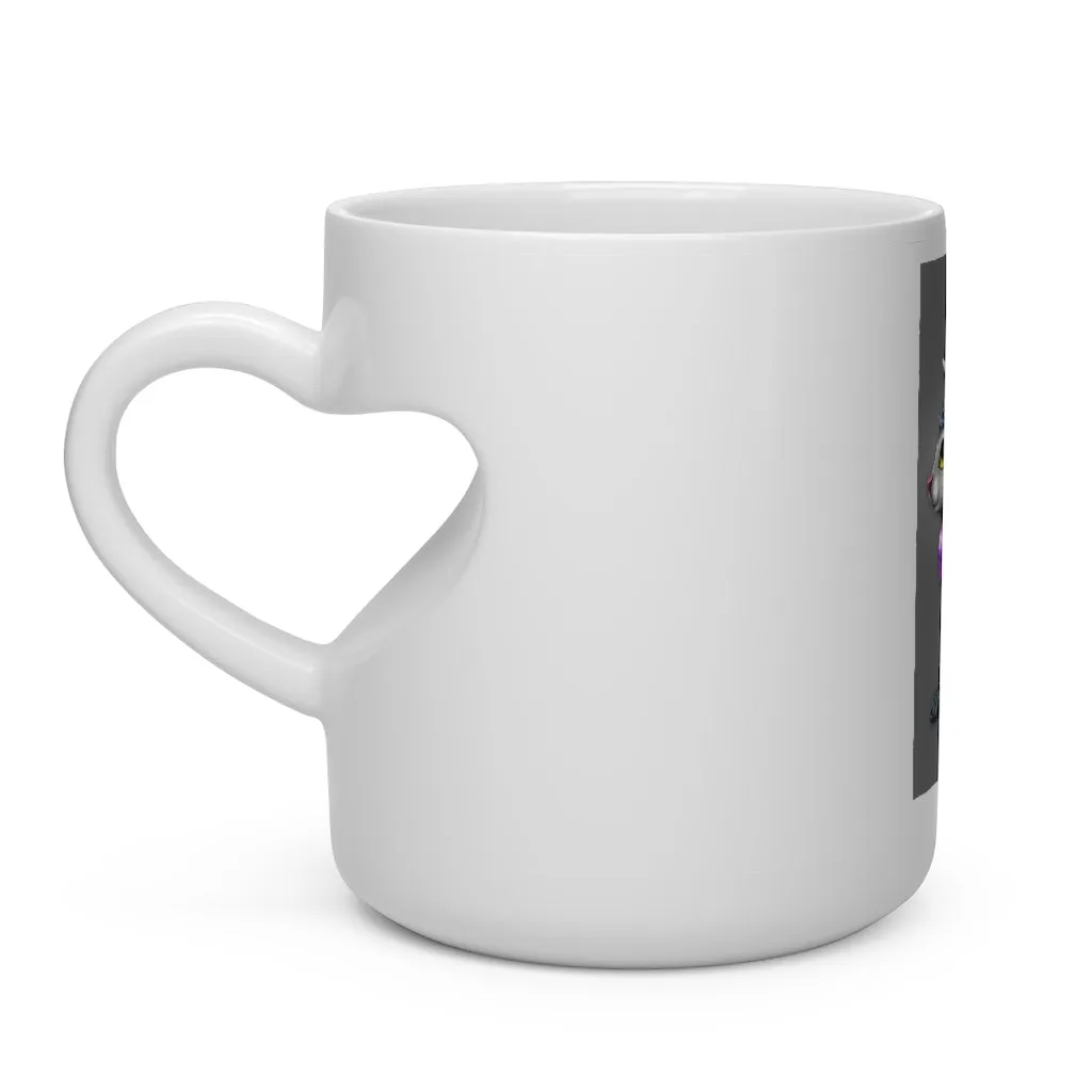 White Amara Heart Shape Mug