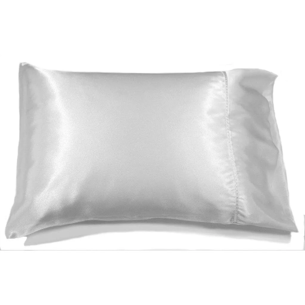 White Satin Bedroom, Boudoir Accent Pillow and Pillow Case.