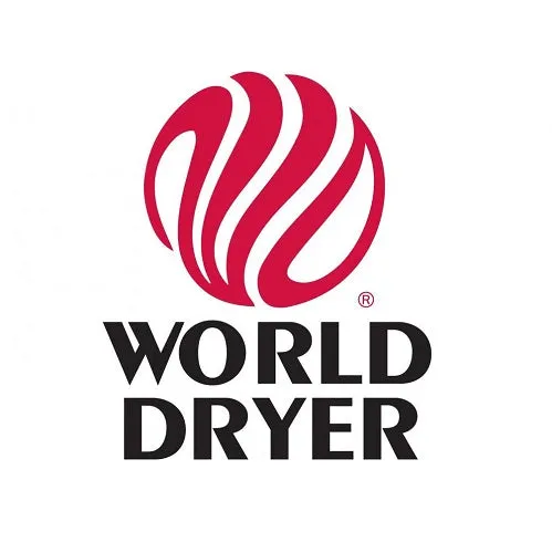 WORLD DRYER® NOVA® 2 (093079) Hand Dryer - Brushed Stainless Steel Automatic Universal Voltage Dual Blower Surface-Mounted