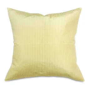 Yellow Shabby Chic Stripe Throw Pillow Cover 24x24