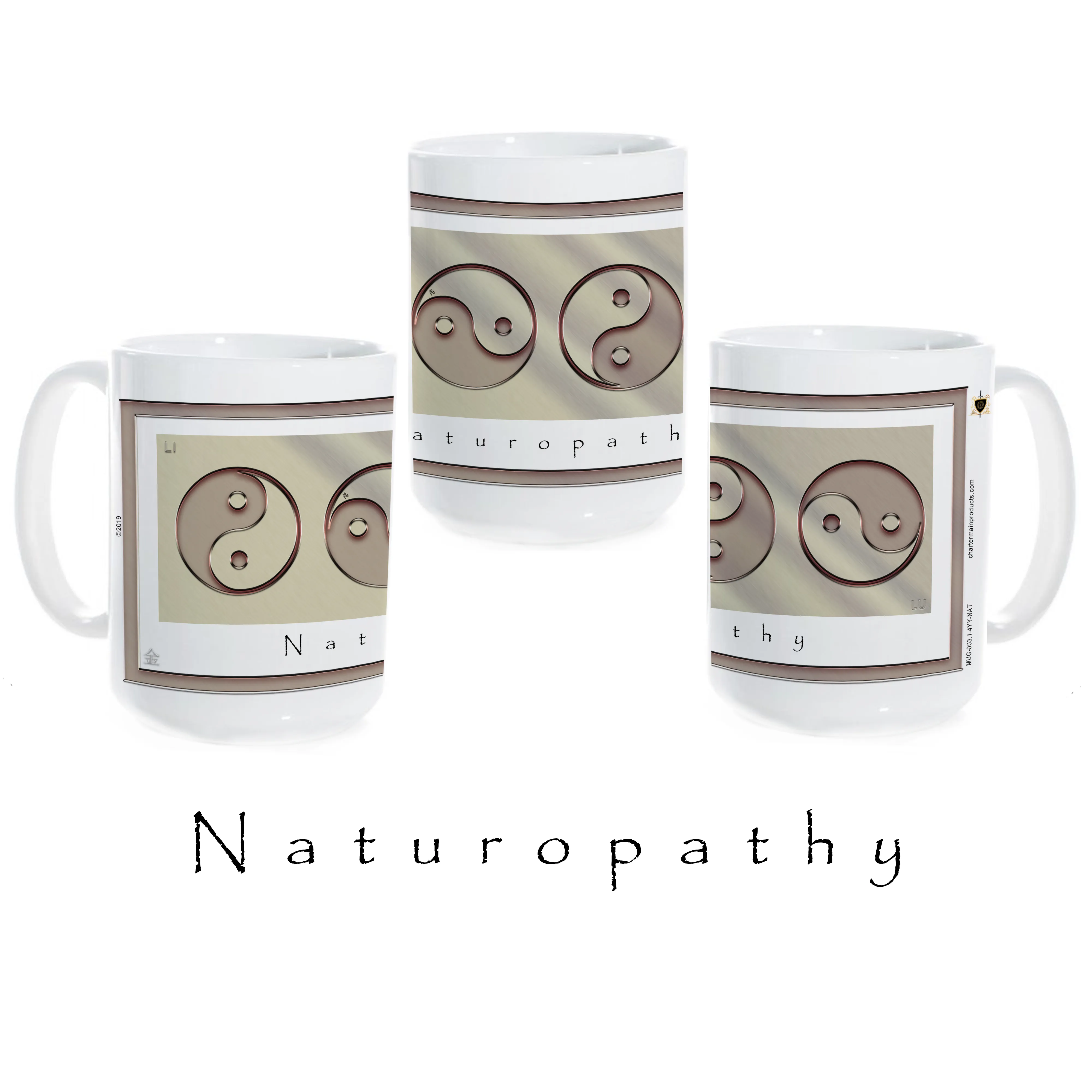 Yin Yang Coffee Mug "Metal" (Naturopathy)