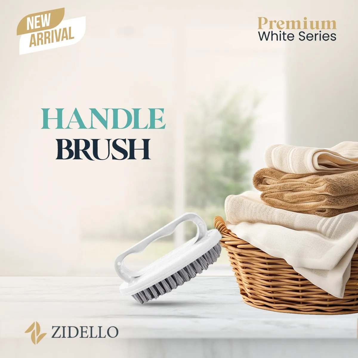 Zidello Premium White Handle Brush